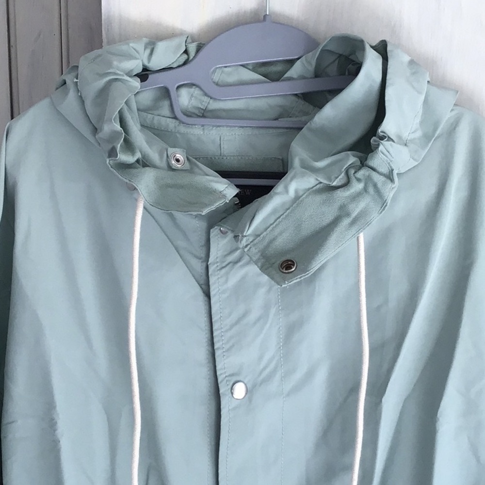 J.Crew Light Blue Fishtail Anorak Jacket